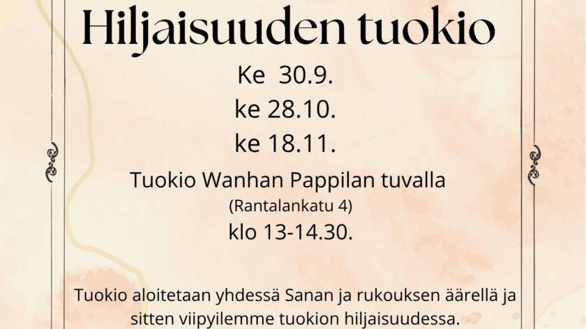 Hiljaisuuden tuokio