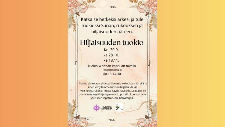 Hiljaisuuden tuokion mainos